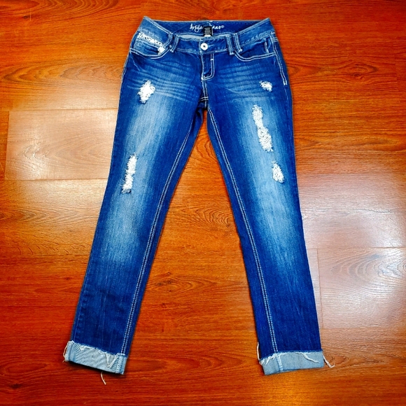 Ariya Denim - Ariya Jeans Womens Low Rise Curvy Boyfriend Dark W